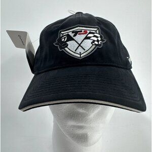 Taylor Made Hat Cap Strap Back Black Golf Mens T Max Racing Adjustable NEW